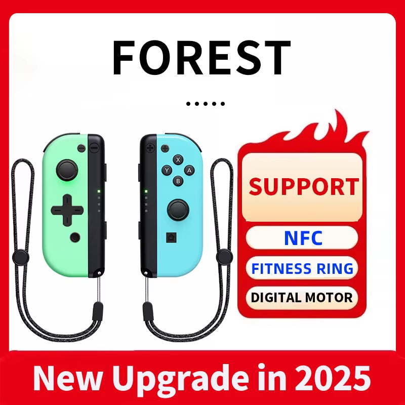 Wireless Joypads Switch Controller Compatible with Nintendo Switch, OLED, and Lite - Supports NFC and Fitness Ring