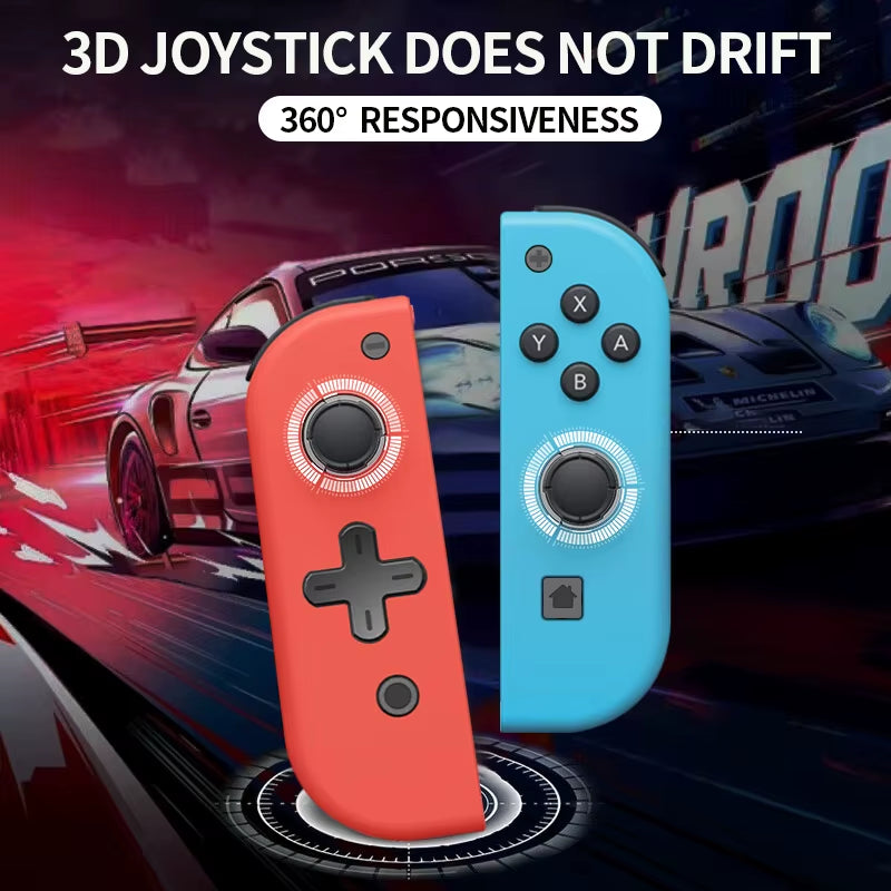 Wireless Joypads Switch Controller Compatible with Nintendo Switch, OLED, and Lite - Supports NFC and Fitness Ring