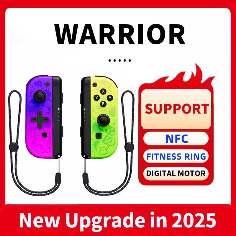 Wireless Joypads Switch Controller Compatible with Nintendo Switch, OLED, and Lite - Supports NFC and Fitness Ring