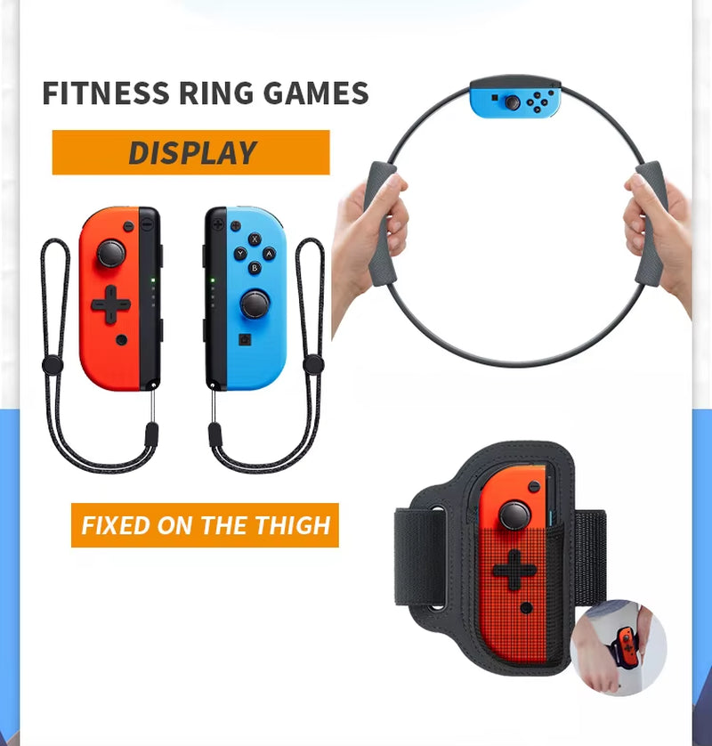 Wireless Joypads Switch Controller Compatible with Nintendo Switch, OLED, and Lite - Supports NFC and Fitness Ring
