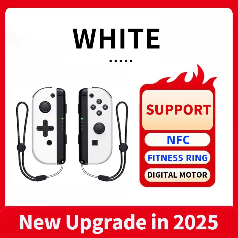 Wireless Joypads Switch Controller Compatible with Nintendo Switch, OLED, and Lite - Supports NFC and Fitness Ring