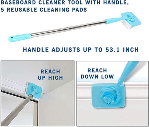 Baseboard Cleaner Universal Cleaning Brush Mop